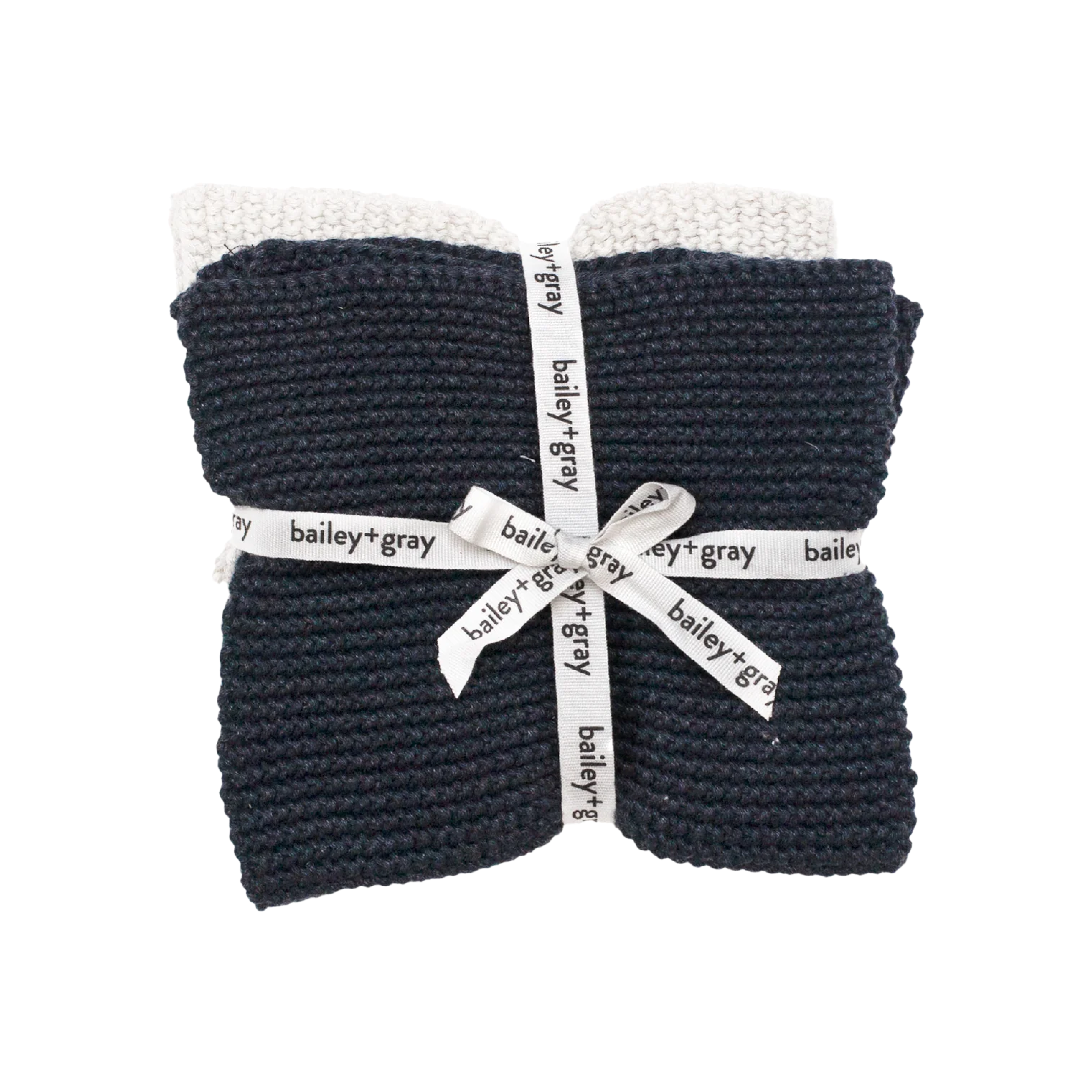 Bailey + Gray Cotton Knitted Wash Cloth