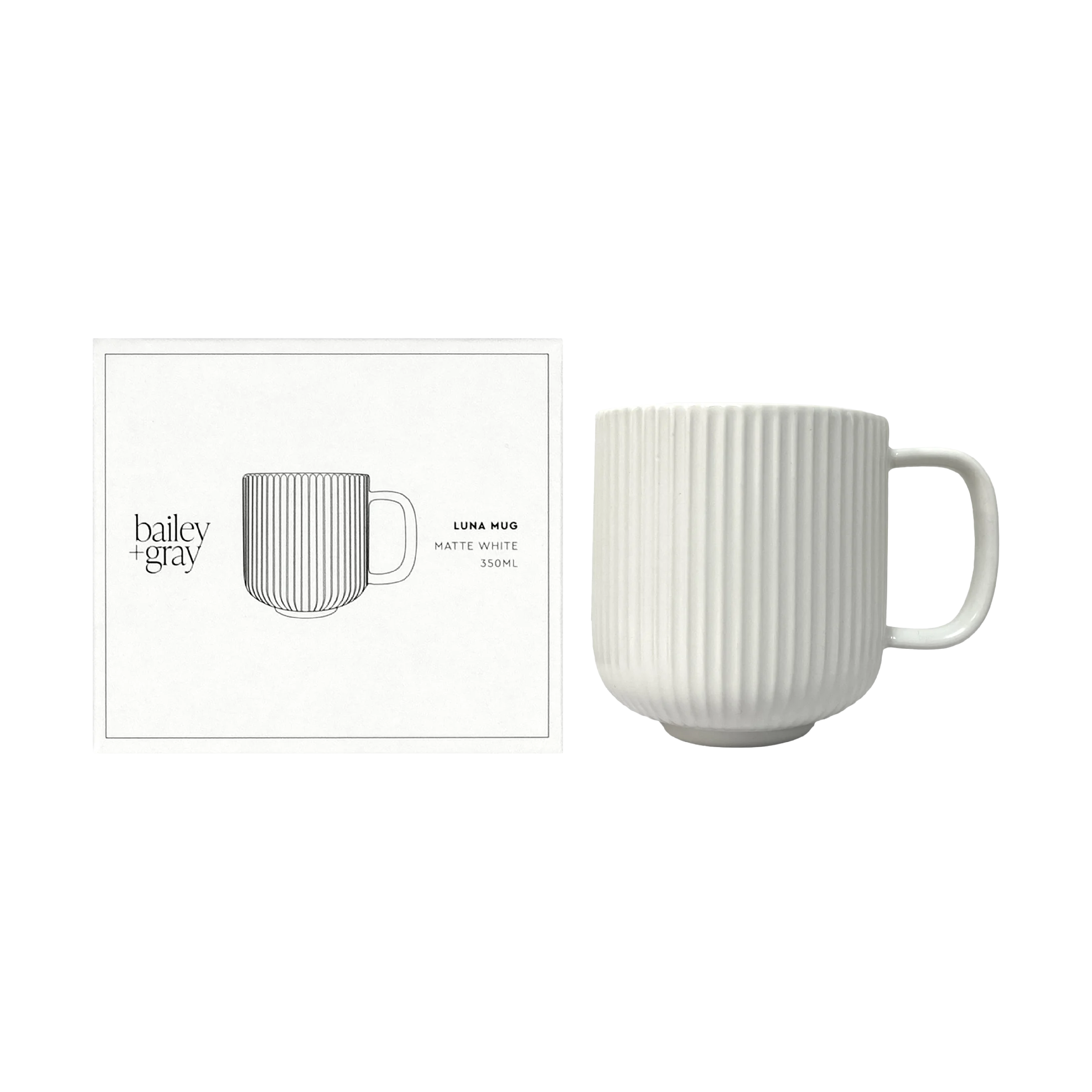 Bailey grey luna mug 350 ml