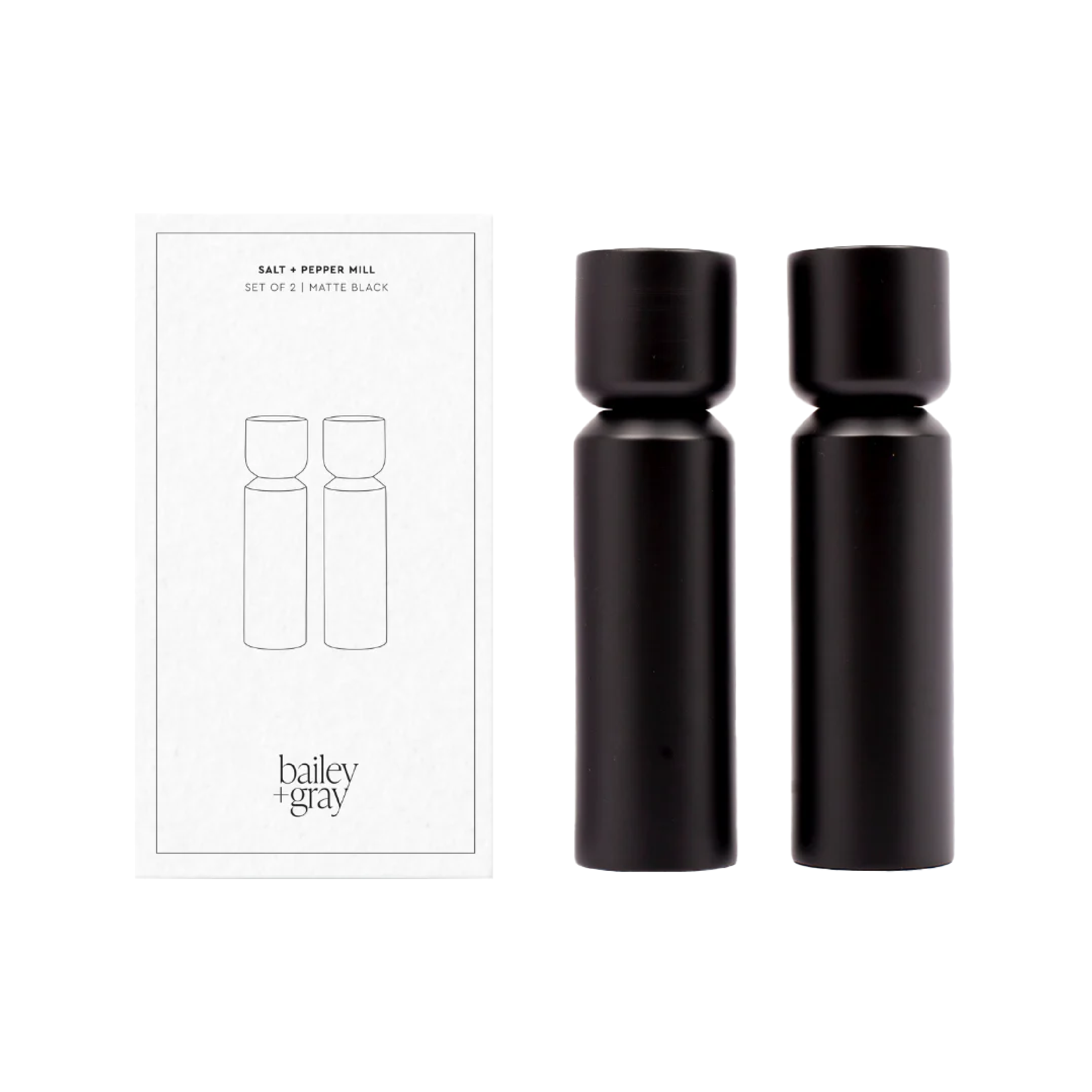 Bailey + Gray Salt & Pepper Grinder Set