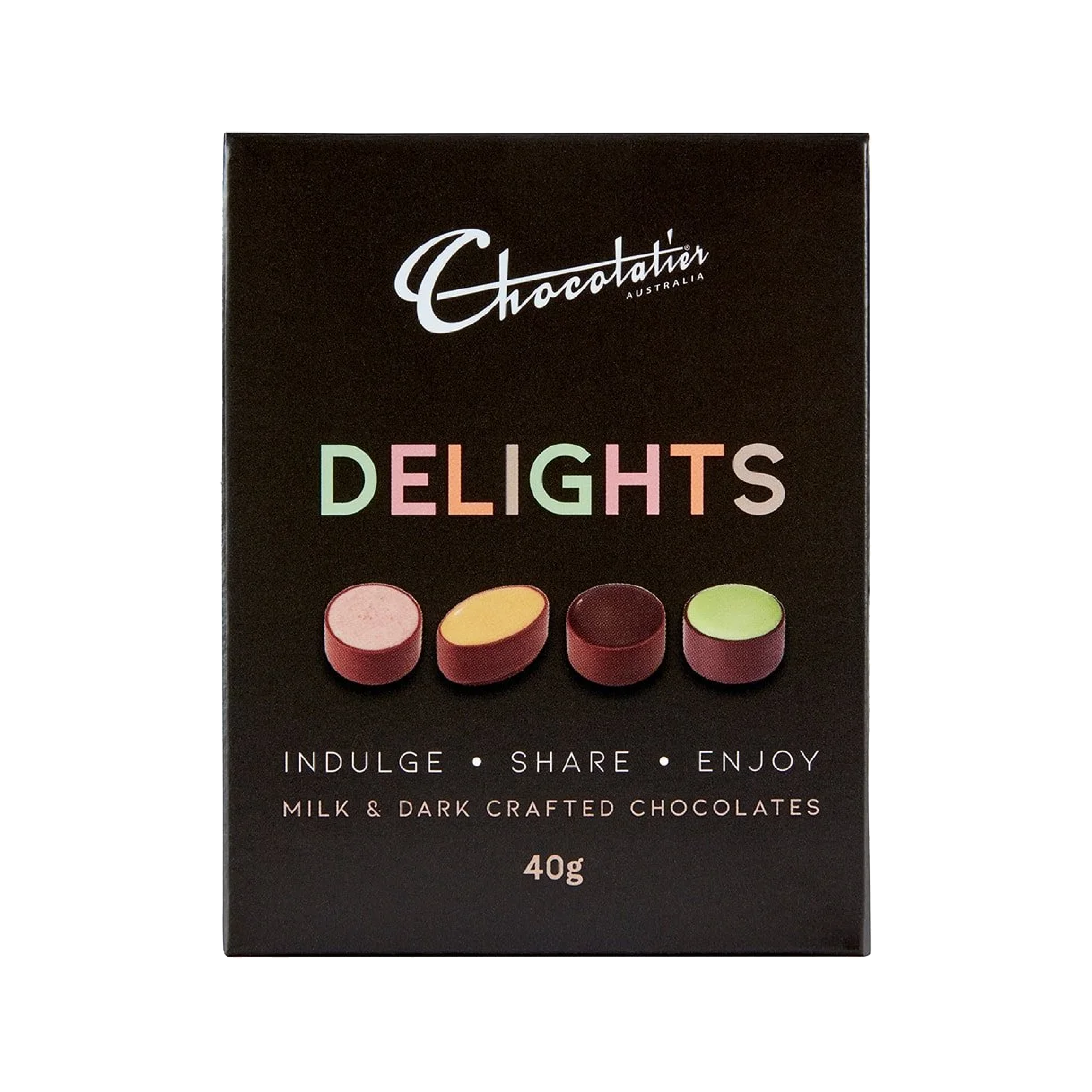 Chocolatier Delights Milk & Dark Crafted Chocolates 40g