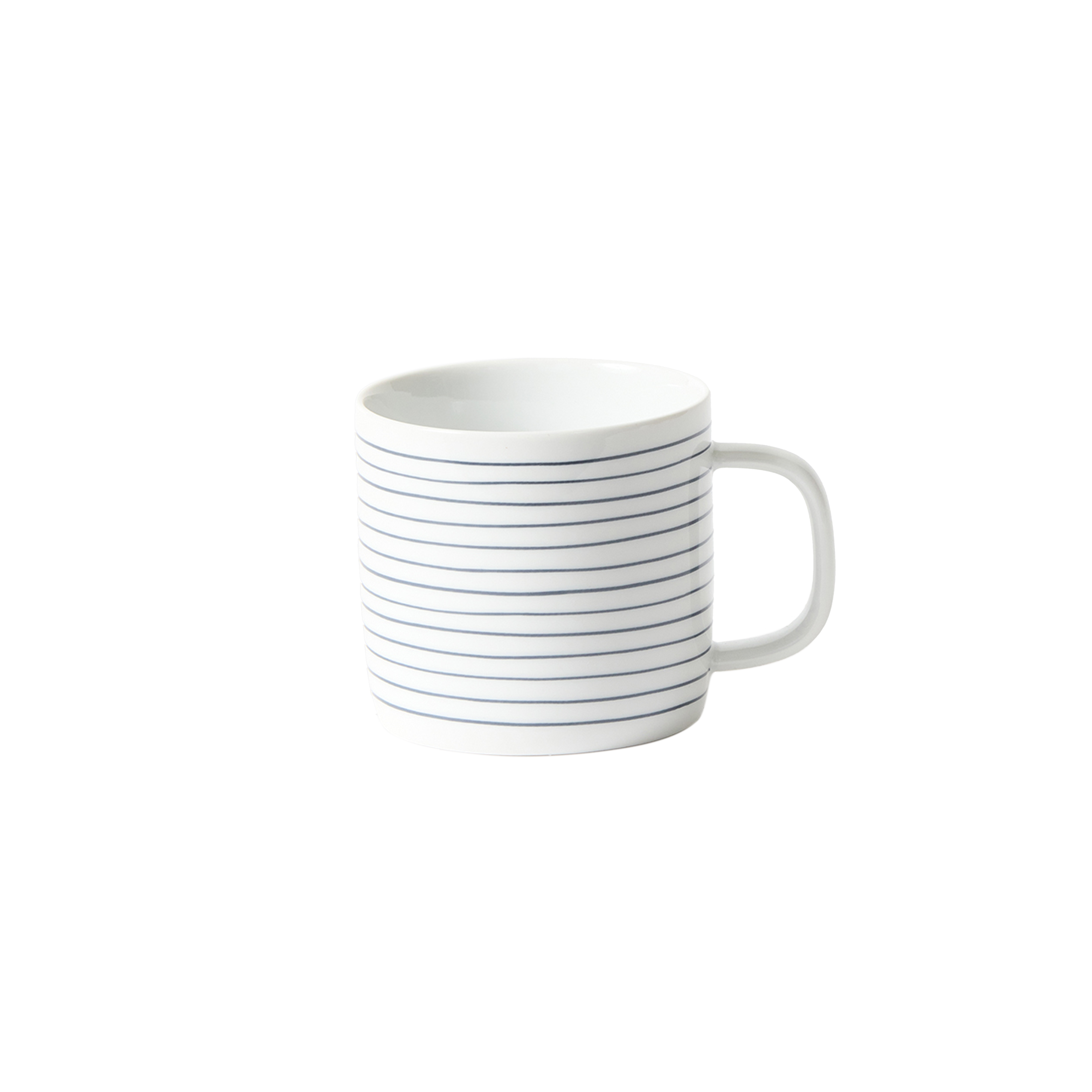Citta Design Navy Pinstripe Porcelain Mug