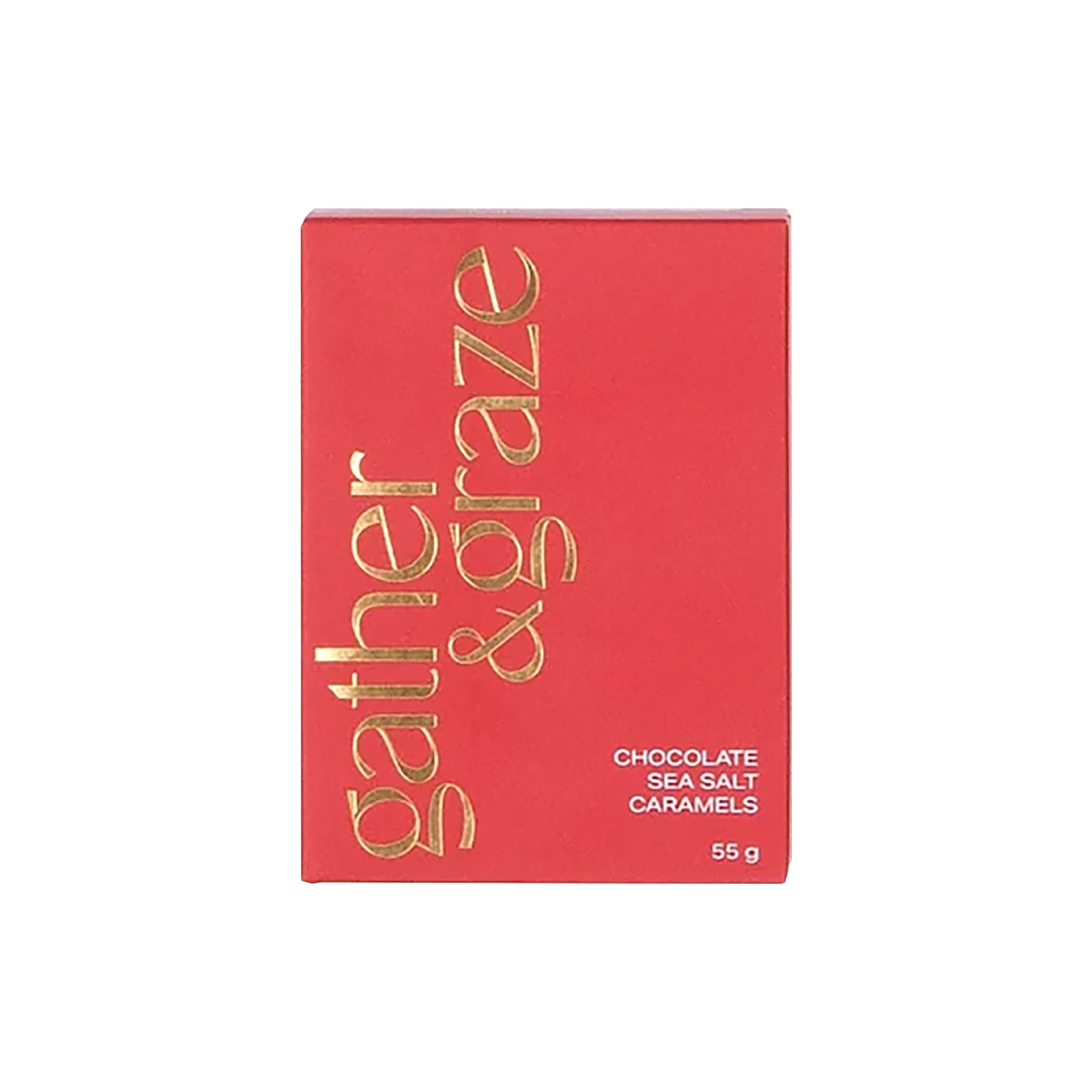 Gather hraze chocolate sea salt caremels red
