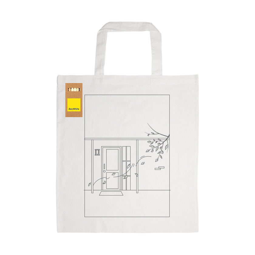 Colouring Tote Bag & Pencils