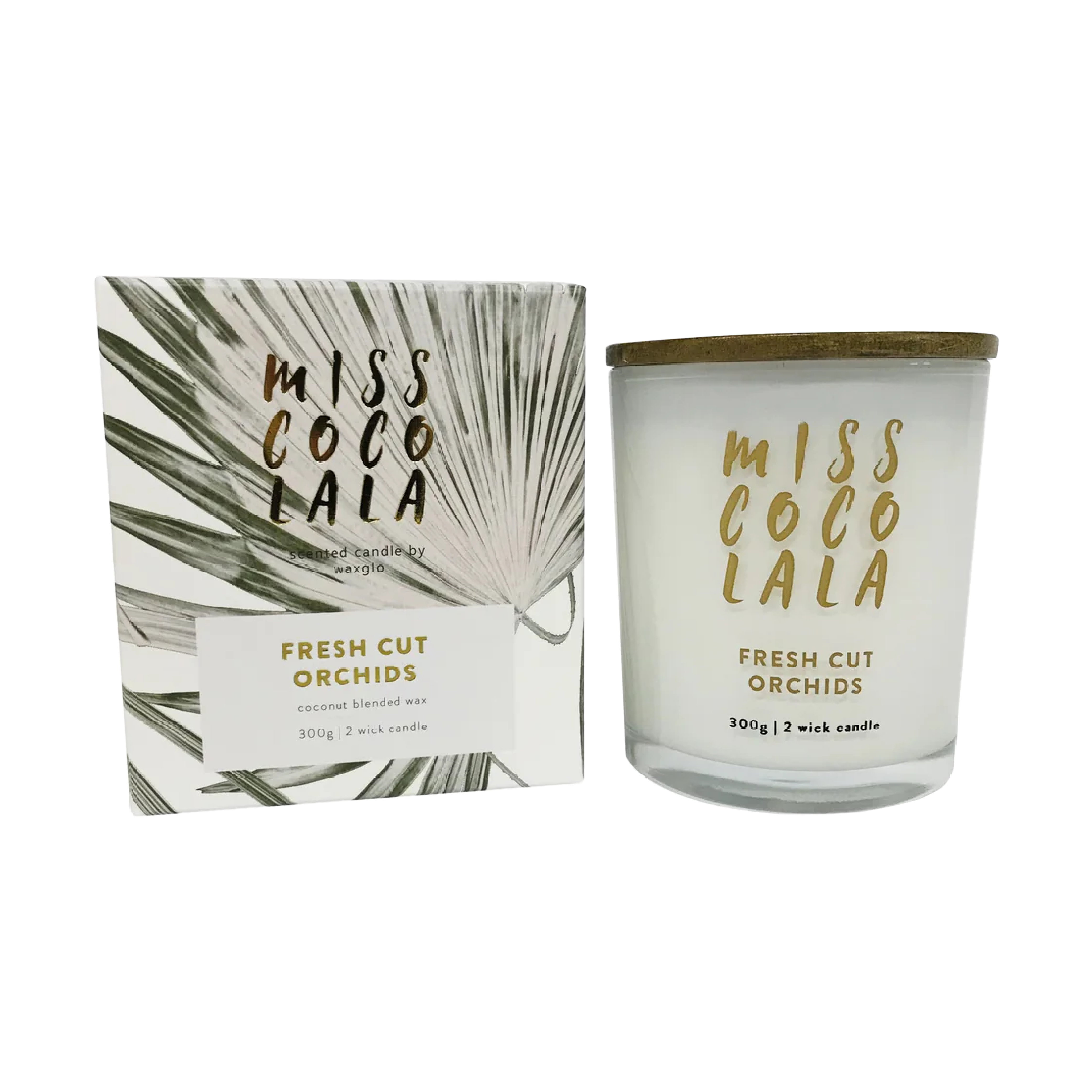 Miss Coco Candle Fresh Cut Orchids