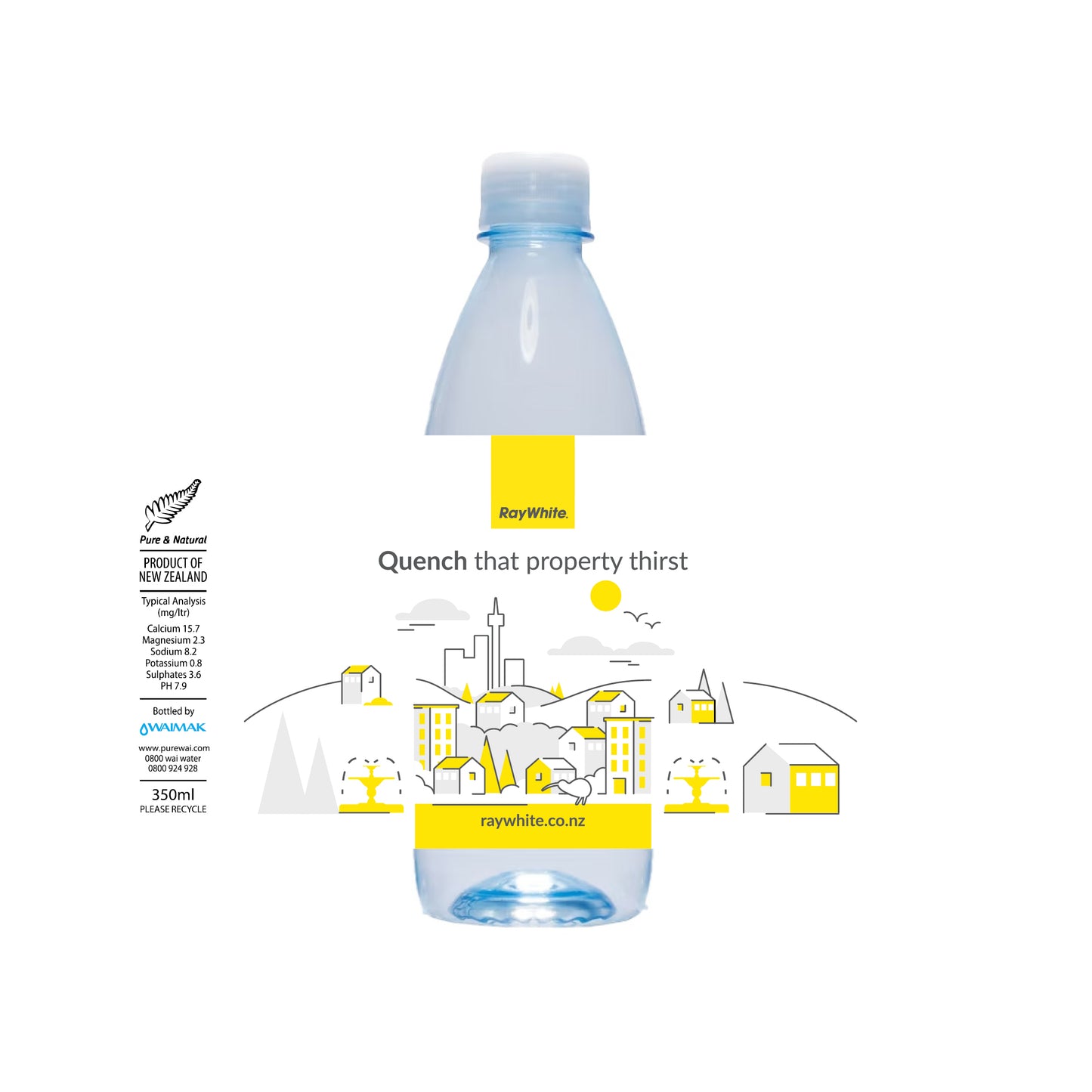 Ray White Bottle of Water - 500mL rPET