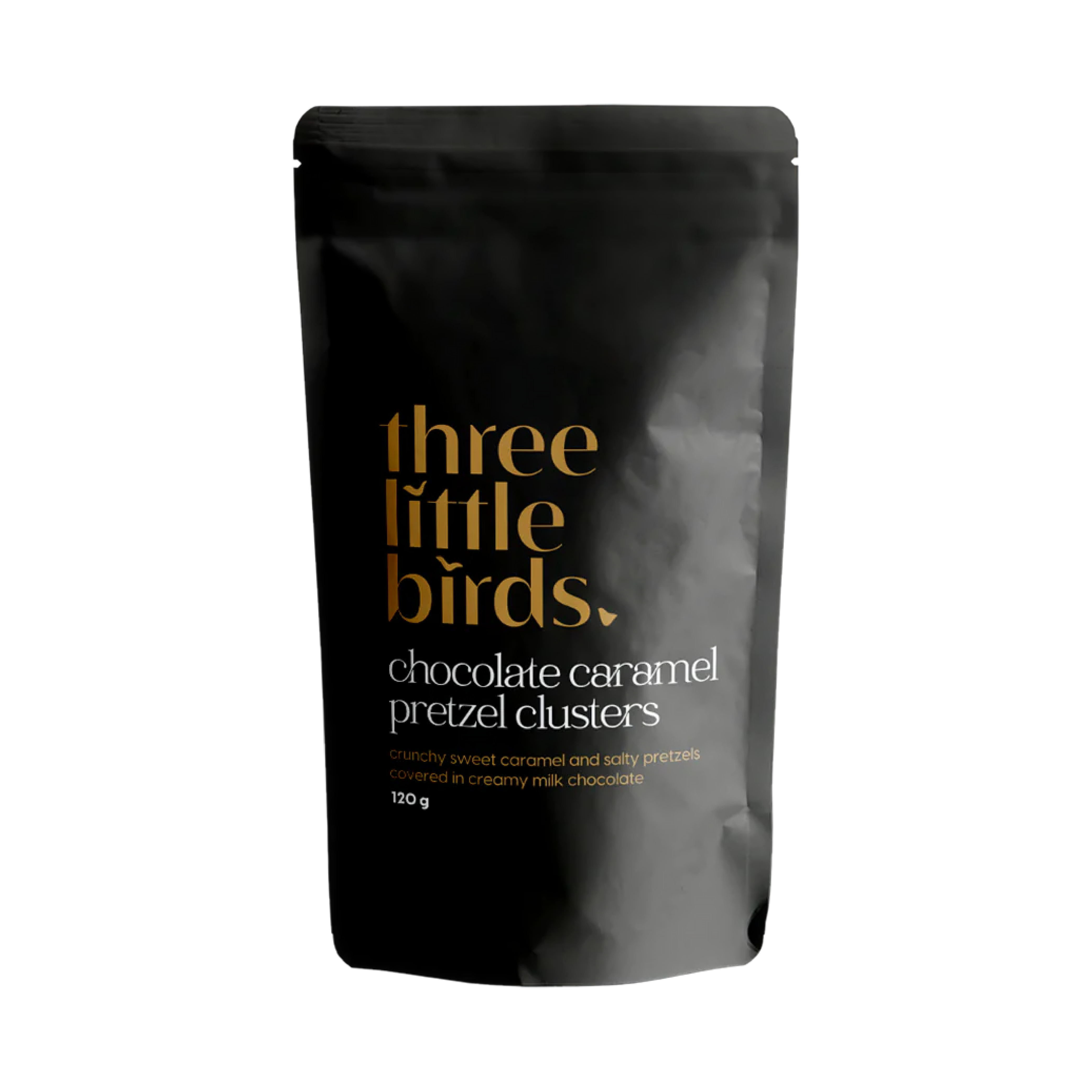 Three Little Birds Chocolate Caramel Pretzel Clusters 120g