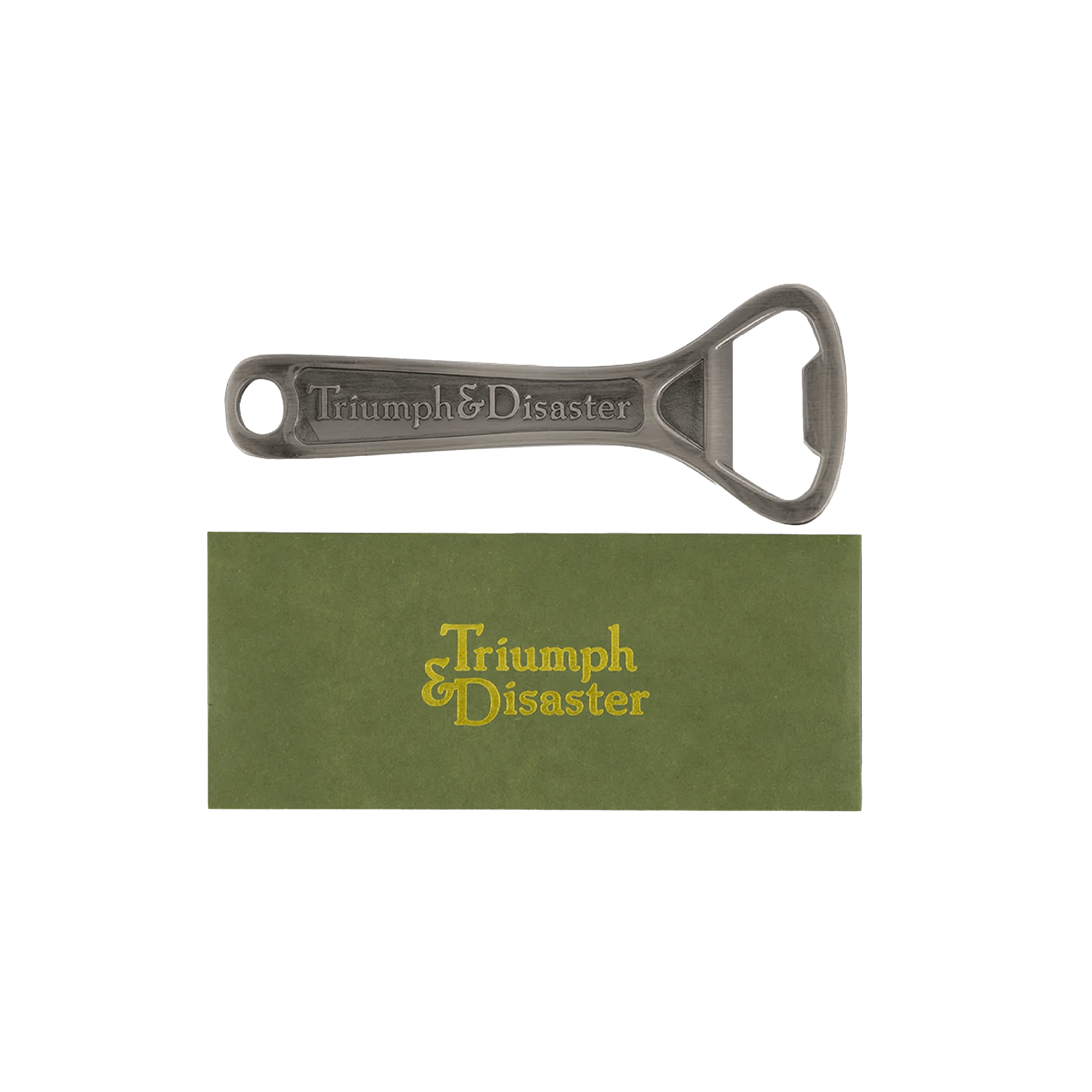 Triumph & Disaster Bottle Opener