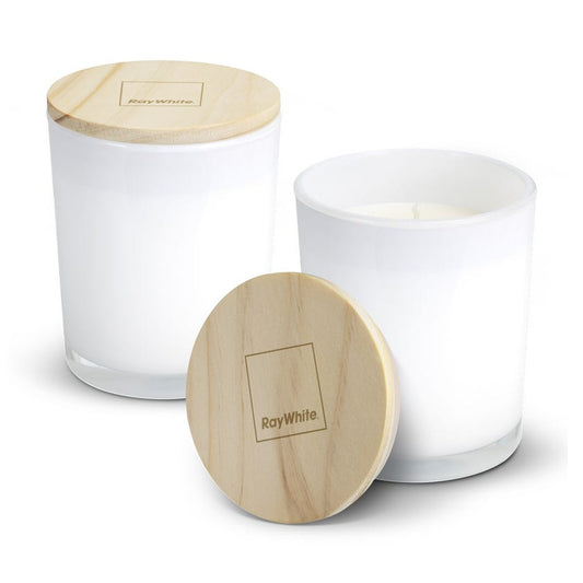 Vanilla Scented Candle - White